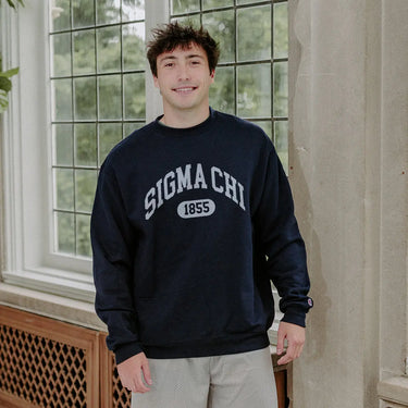 Sigma Chi Navy Greek Champion Collegiate Crewneck