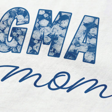 Close-up image of fraternity mom t-shirt graphic