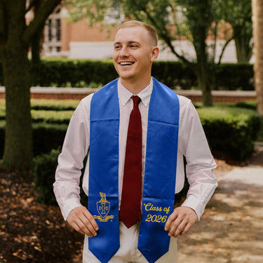 Sigma Chi Embroidered Crest Graduation Stole