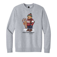 Heather grey crewneck with fraternity design