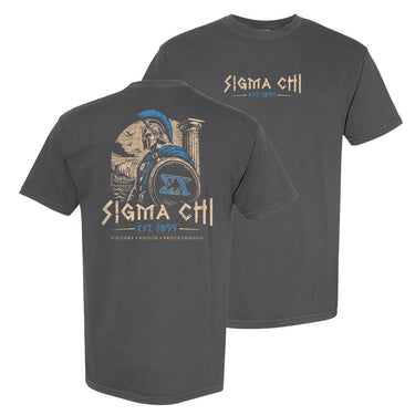 Greek warrior t-shirt with fraternity design