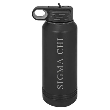 Sigma Chi Black Water Bottle