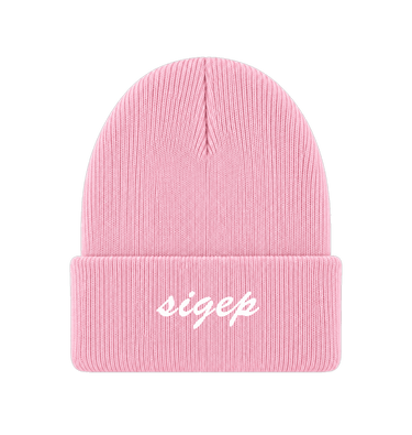 Pink Beanie Front