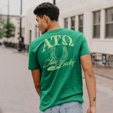 ATO Stay Lucky Short Sleeve Tee Alpha Tau Omega