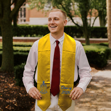 ATO Embroidered Crest Graduation Stole