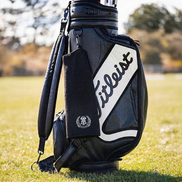 ATO Embroidered Black Golf Towel