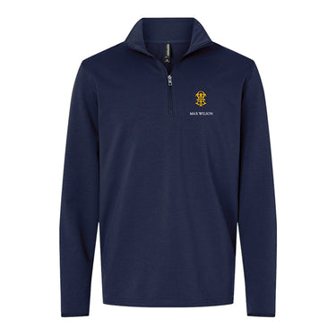 ATO Embroidered Symbol Quarter Zip Alpha Tau Omega