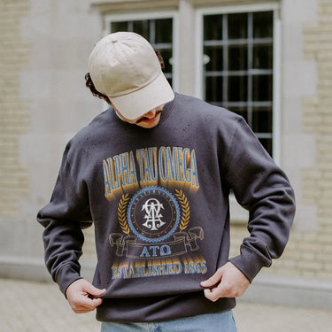ATO  Greek Fraternity Heavyweight Graphic Crewneck