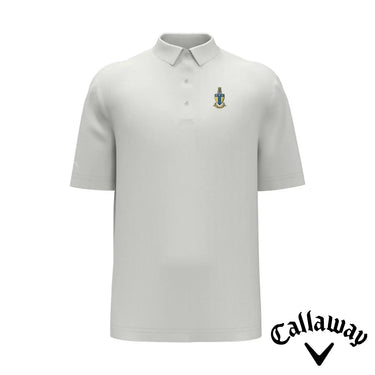 New! ATO White Callaway Crest Polo Alpha Tau Omega