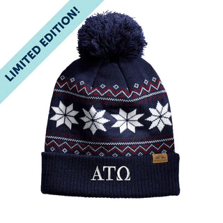 ATO Knitted Pom Beanie Alpha Tau Omega