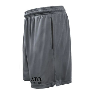 ATO 7in Grey Pocketed Shorts Alpha Tau Omega