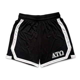 Frat Black 7" Mesh Shorts.