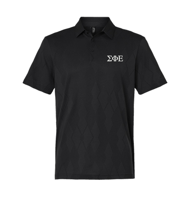 Carbon Black Polo Shirt Front