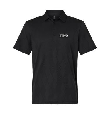 Carbon Black Polo Shirt Front