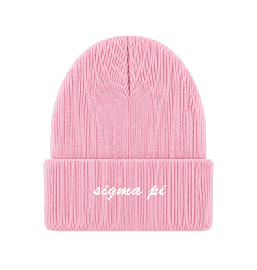 Pink Beanie Front