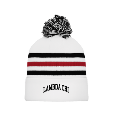 CHICAGO WHITE Beanie Front