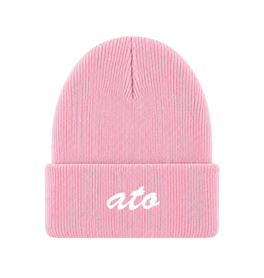 Pink Beanie Front