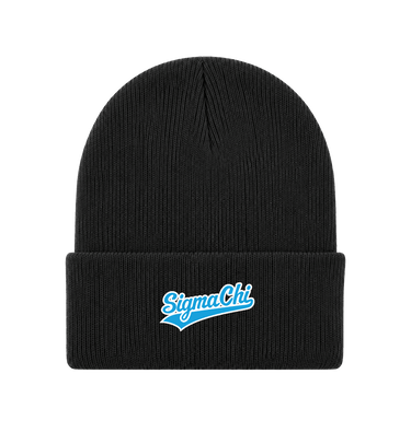 Heather Charcoal Beanie Front