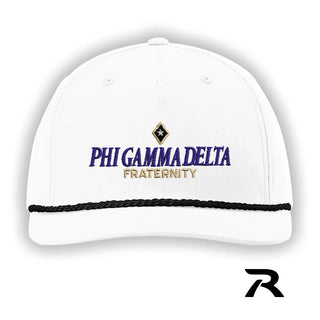 FIJI White Richardson Rope Hat Phi Gamma Delta