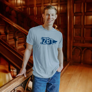 Zeta Beta Tau fraternity Exclusive Pennant Short Sleeve Tee