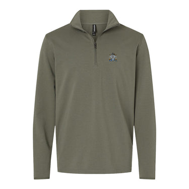ZBT Embroidered Crest Quarter Zip Zeta Beta Tau