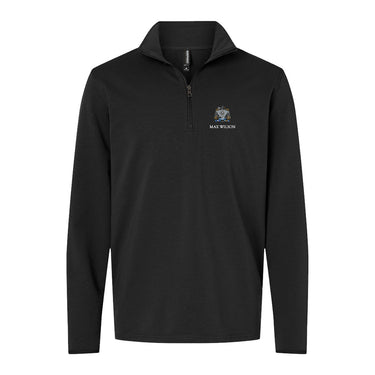 ZBT Embroidered Crest Quarter Zip Zeta Beta Tau
