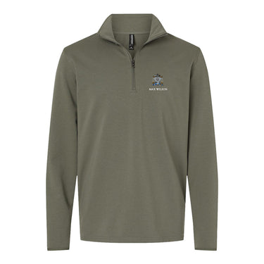 ZBT Embroidered Crest Quarter Zip Zeta Beta Tau