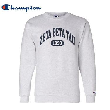 New! ZBT Champion Collegiate Crewneck Zeta Beta Tau