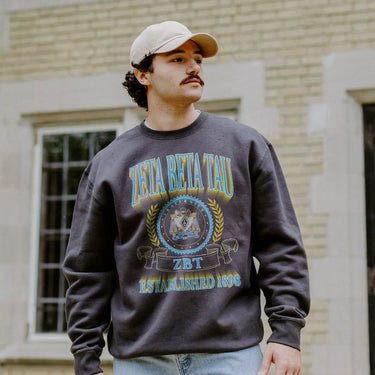 Zeta Beta Tau Fraternity Heavyweight Graphic Crewneck