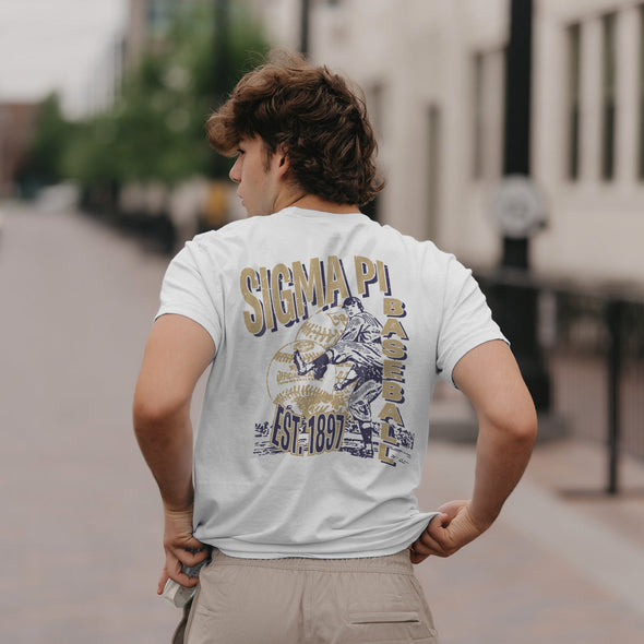 New! Sigma Pi Comfort Colors Throwback Throwers Short Sleeve Tee