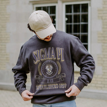 Sigma Pi Greek Fraternity Heavyweight Graphic Crewneck