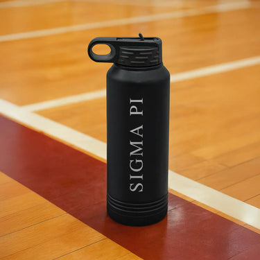 Sigma Pi Black Water Bottle