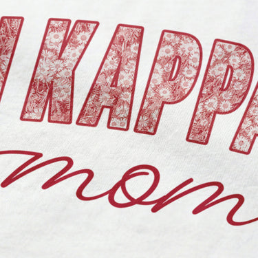 Close-up image of fraternity mom t-shirt graphic