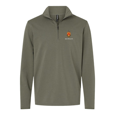 Phi Tau Embroidered Crest Quarter Zip Phi Kappa Tau