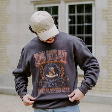 KDR Greek Fraternity Heavyweight Graphic Crewneck