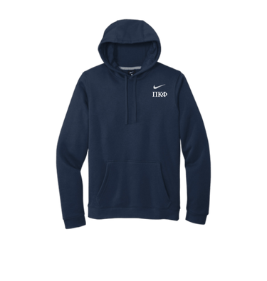 Navy Printed Hoody Front