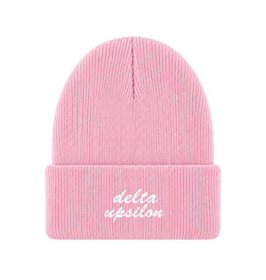 Pink Beanie Front