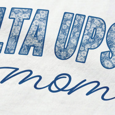 Close-up image of fraternity mom t-shirt graphic