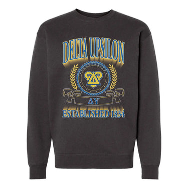 Delta Upsilon Frat Heavyweight Graphic Crewneck.