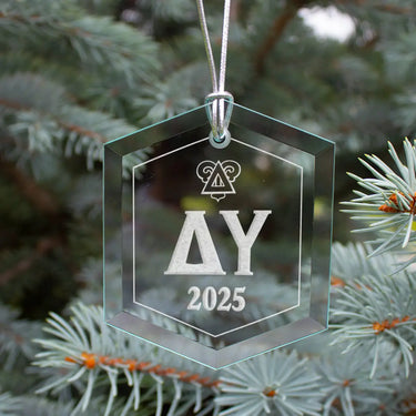 New! Delta Upsilon 2025 Limited Edition Holiday Ornament Delta Upsilon
