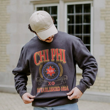 Chi Phi Greek Fraternity Heavyweight Graphic Crewneck