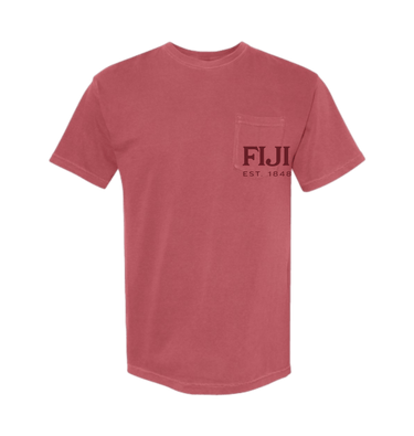 Crimson Printed Premium T-Shirt Front
