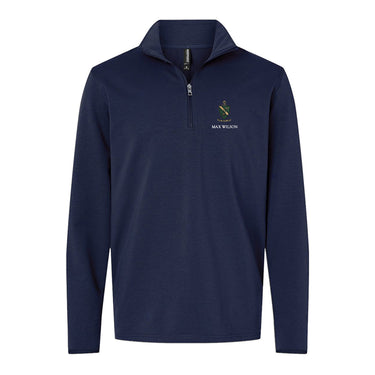 AGR Embroidered Crest Quarter Zip Alpha Gamma Rho