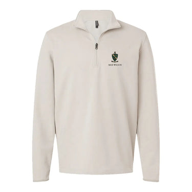 New! AGR Embroidered Crest Quarter Zip Alpha Gamma Rho
