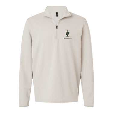 AGR Embroidered Crest Quarter Zip Alpha Gamma Rho