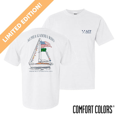 New! AGR Limited Edition Comfort Colors Nautical Patriot Short Sleeve Tee