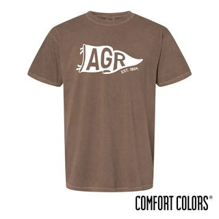 AGR Brown Pennant Short Sleeve Tee Alpha Gamma Rho