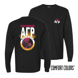 AGR Retro Worldwide Long Sleeve Tee Alpha Gamma Rho