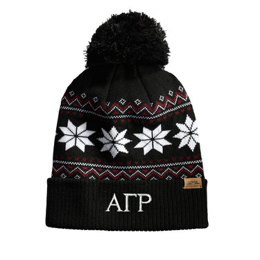 AGR Knitted Pom Beanie Alpha Gamma Rho