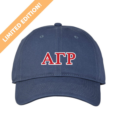 New! AGR Red White and Blue Greek Letter Hat